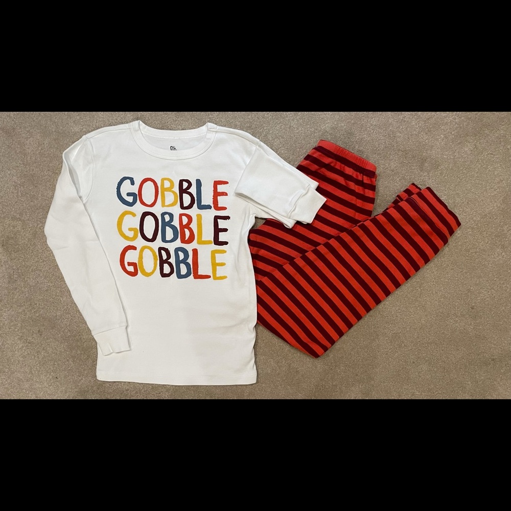 Boys Gymboree Gobble Gobble Pajamas size 14.